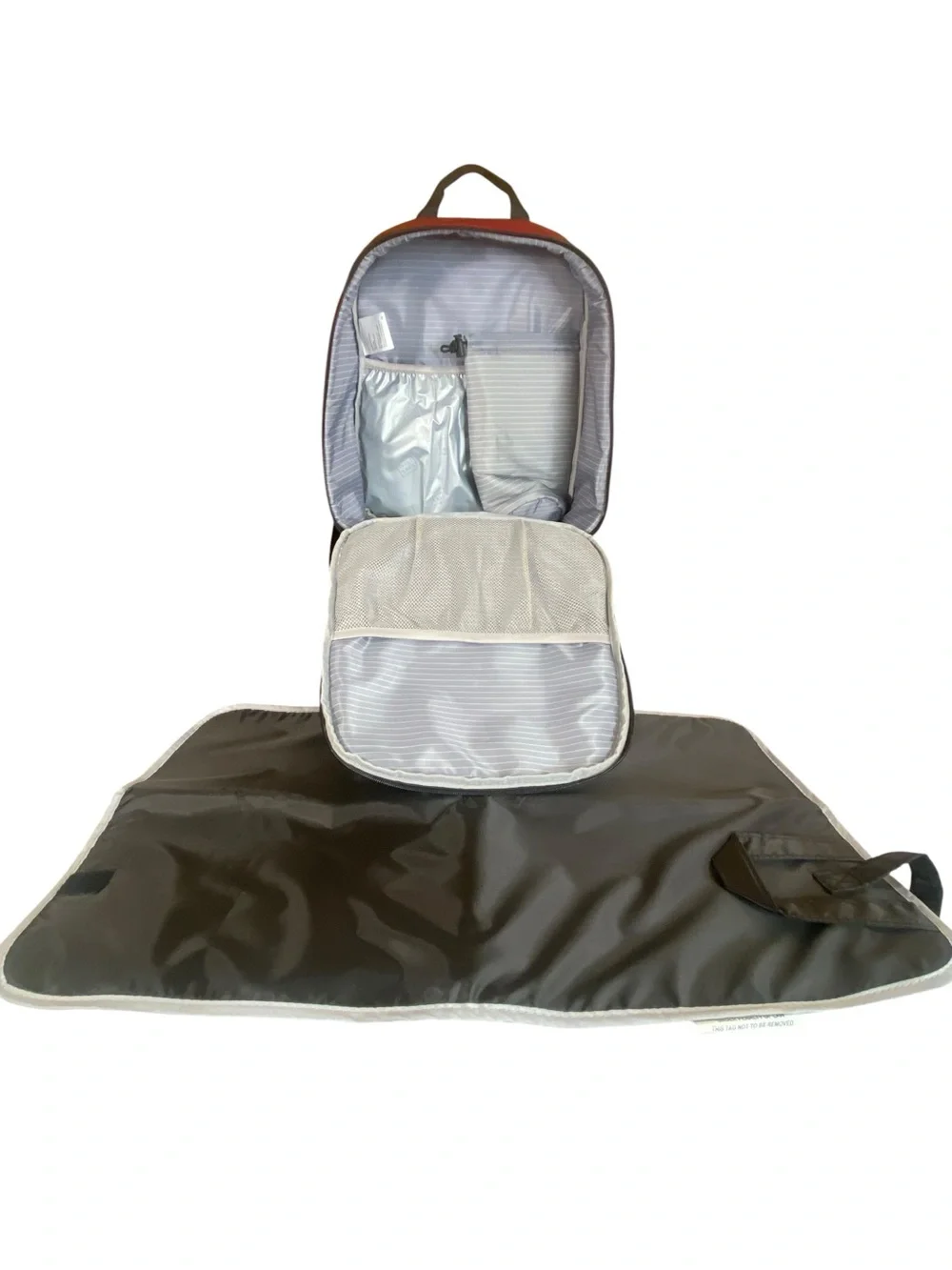 Fulton Bag Co Diaper Bag Backpack Removeable Change Pad Thermal Bottle Section